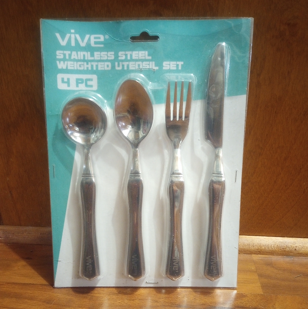 Stainless Steel Weighted Utensil Set 4pc